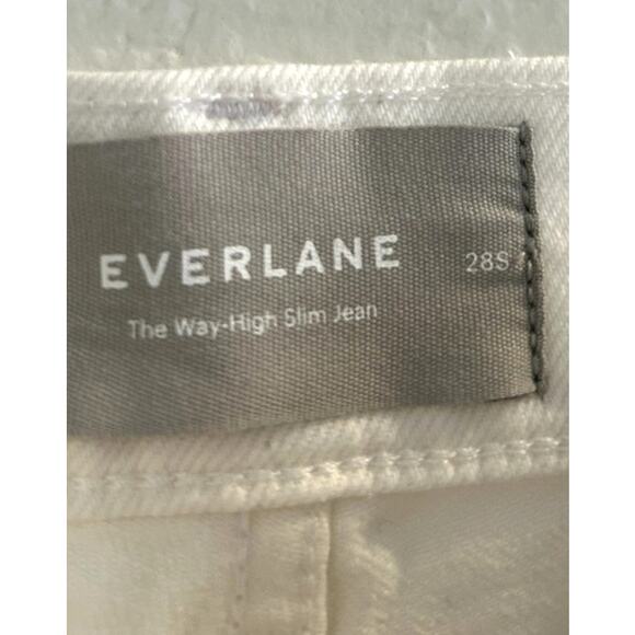 Everlane The Way-High Slim Jean in Bright White 28 Short - Picture 4 of 6